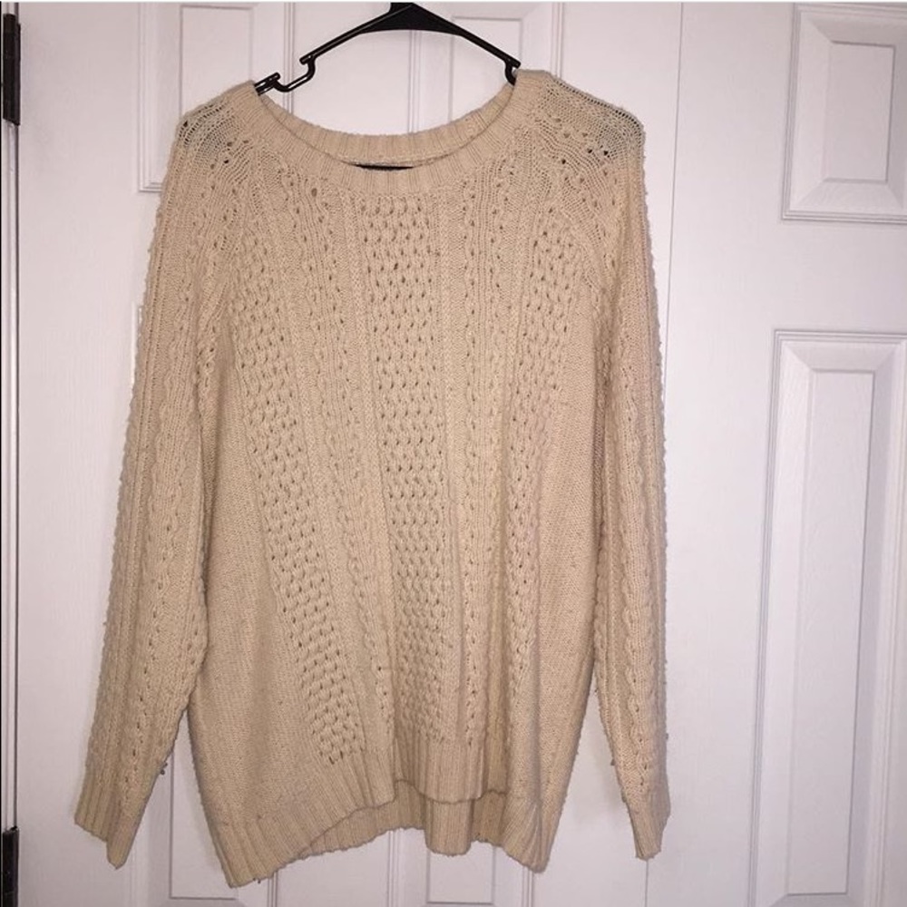 Creme colored Chunky Sweater